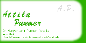 attila pummer business card